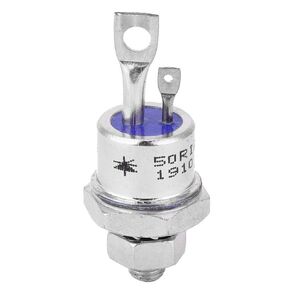 50RIA120 SCR, Thyristor, 2Pcs Silicon Controlled Rectifier, Screw Type Thyristor 50RIA120 SCR for Motor Control, Power Distribution, Schottky Diodes