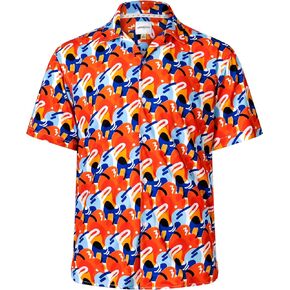 Rizz Golf Button Up Shirt, Performance Cooling Fabric, Relaxed Fit Mens Shirt with Lab-Tested Sun Protection SPF 50+