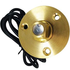 MARINE CITY Under Water White LED Light Waterproof Brass Drain Plug with Base Bronze Screw Drain Plug 1 Inch Hole Fishing Under Water for Marines – Boats – Yachts – Pool Lights (Pack of 1)