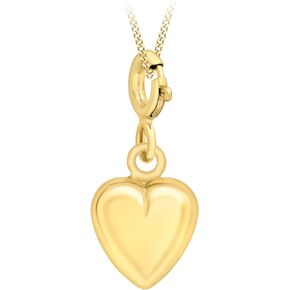 Carissima Gold Women's 9ct Yellow Gold 8mm x 17mm Heart Charm