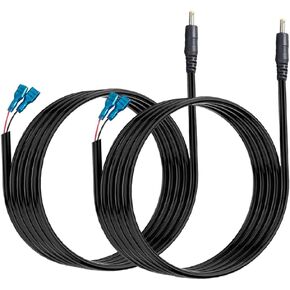 2 PCS Trail Camera Power Cord,5.5x2.1mm DC External Power Cable Compatible with 5.5x2.1mm DC Plug Trail Game Camera