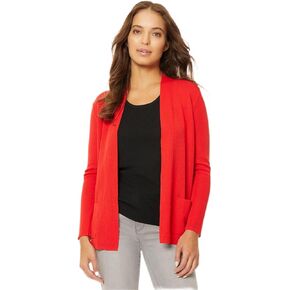Jones New York Women's Open Front Cardi W/Rib Placket