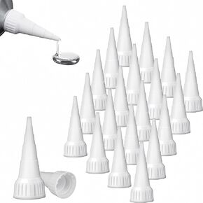 20 Pieces Snip Tip Applicator Adhesive Tube Tips Cap for E6000 Craft Glue 3.7 Ounce Adhesive Tubes, Snip Tip Applicator Cap