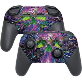 MightySkins Carbon Fiber Skin for Nintendo Switch Pro Controller - Hard Wired | Protective, Durable Textured Carbon Fiber Finish | Easy to Apply, Remove, and Change Styles | Made in The USA