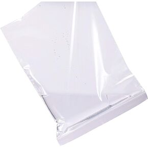 9inch X 12inch (100 Count) 2 Mil Clear Reclosable Zip Plastic Poly Bags with Resealable Lock Seal Zipper, Plastic Bags for Clothes