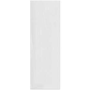 Plymor Flat Open Clear Plastic Poly Bags, 2 Mil, 6" x 18" (Pack of 100)