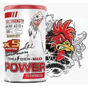 New Max Vitamins Health Supplement Capsules Rooster Booster Chicken Increasing Energy Formula Feed Cock Fighting Gamecocks, Good Breeding, Stronger & More Power, Healthy 90 Capsules Hen Food