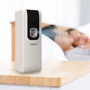 Automatic Fragrance Dispenser - LONANEY Wall Mount/Free Standing Commercial ABS Auto Air Freshener Dispenser Aerosol Spray Perfume Dispenser for Home Room Office Bathroom
