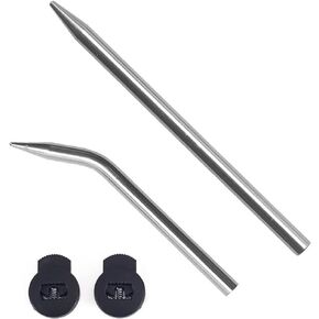 Baseball Glove Lacing Needle, 2 Glove Leather Lacing Needle with 2 Glove Locks, Baseball Glove Repair Lacing Kit, Lacing Needle, Baseball Glove Laces, Curved Needles Tool to Repair Gloves Quickly