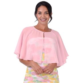 BlackButterfly Soft Wedding Wrap Evening Sheer Chiffon Cover Up Cape Shawl