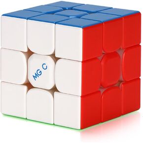YJ MGC EVO 3X3X3 II إصدار مغناطيس أساسي 3x3 مكعب سرعة بدون ملصقات مكعب 3x3 للأطفال والكبار in Kuwait