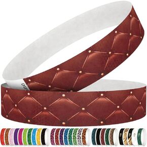 250 Tyvek Wristbands - Colored Paper Wristbands for Events - Red Flame Wrist Bands for Parties, Games, Competitions (red)