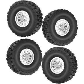 إطارات وإطارات عجلات Rc مقاس 1.9 بوصة لسيارة زاحفة 1/10 Axia1 SCX10 SCX10 II 90046 SCX10 III TRX4 D90 RC، 4 قطع عجلة خرز من الألومنيوم RC 1.9، باللون الوردي