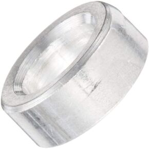 أجزاء صغيرة 310210RSA فاصل دائري، ألومنيوم، لمسة نهائية سادة، حجم المسمار #10، 5/16 بوصة OD، 0.192 بوصة معرف، 1/8 بوصة طول (عبوة من 10) in Kuwait