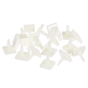 MECCANIXITY Sticky PCB Spacer Adhesive Standoffs Plastic Column 6.3mm Support Height for Circuit Board Fixed, Pack of 20