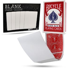 Blank Playing Cards Bicycle Deck - Red Backs