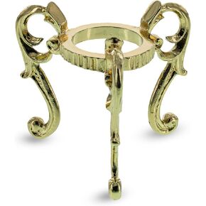 BestPysanky Ring on Three Legs Gold Tone Metal Egg Sphere Stand Holder Display