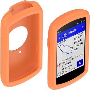 Compatible with Garmin Edge 1040/1040 Solar GPS Silicone Case Cover Full Protection Edge Protection case Shockproof Anti-Scratch Protective Case Bumper (Wine red)