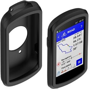 متوافق مع Garmin Edge 1040/1040 Solar GPS غطاء سيليكون حماية كاملة للحواف غطاء حماية مضاد للصدمات ومضاد للخدش (أحمر خمري) in Kuwait