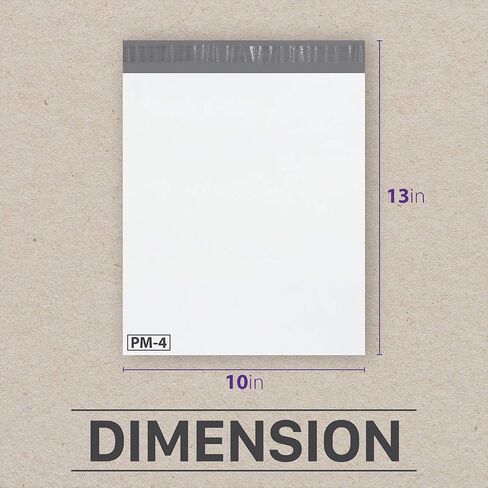 Fosmon 7.5x10.5 Self-Seal Tear-Proof Polyethylene Mailers (100 Pack) in Saudi Arabia