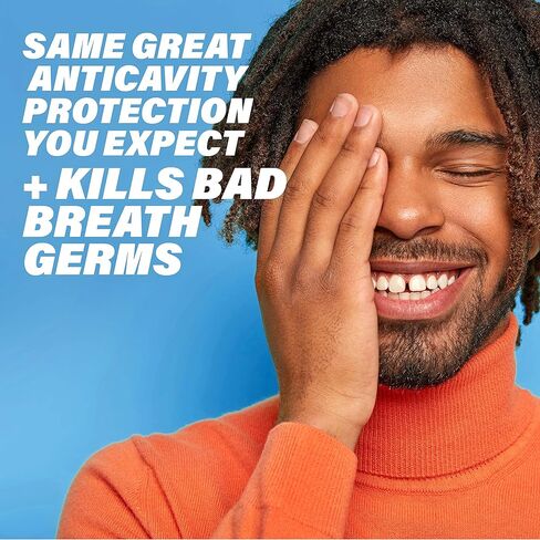 غسول الفم بالفلورايد المضاد للتجاويف من أكت توتال كير خالي من الكحول، 33.8 أونصة سائلة. أوقية. (عبوة من 3) نعناع طازج in Kuwait