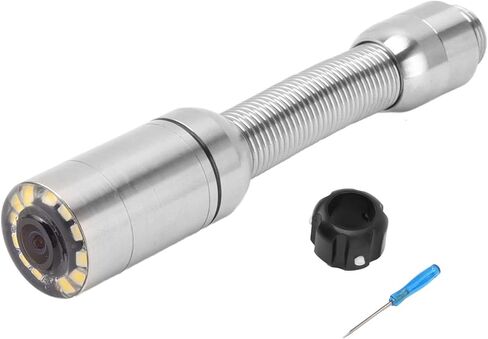 رأس كاميرا الصرف الصحي IP68 مقاوم للماء لفحص خطوط الأنابيب مع 12 مصباح LED لاستبدال كاميرا المنظار لتصريف الأنابيب in Kuwait