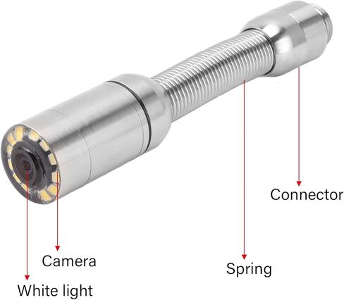 رأس كاميرا الصرف الصحي IP68 مقاوم للماء لفحص خطوط الأنابيب مع 12 مصباح LED لاستبدال كاميرا المنظار لتصريف الأنابيب in Kuwait