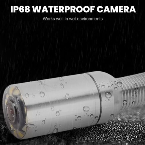 رأس كاميرا الصرف الصحي IP68 مقاوم للماء لفحص خطوط الأنابيب مع 12 مصباح LED لاستبدال كاميرا المنظار لتصريف الأنابيب in Kuwait