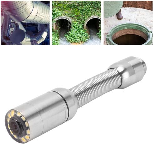 رأس كاميرا الصرف الصحي IP68 مقاوم للماء لفحص خطوط الأنابيب مع 12 مصباح LED لاستبدال كاميرا المنظار لتصريف الأنابيب in Kuwait