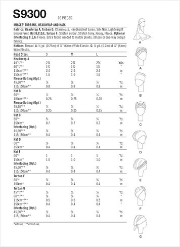 Simplicity Misses' Headwrap, Turban, and Hat Packet, Code 9200 Sewing Pattern, Sizes S-L, White in Saudi Arabia