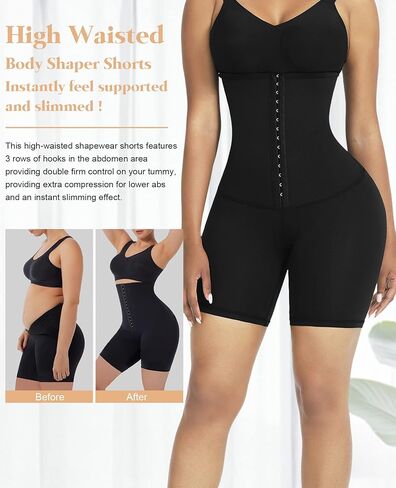 Body Shaper for Women Tummy Control High Waist Shapewear Faja Shorts Thigh Slimmer Corset Waist Trainer Pants in Saudi Arabia