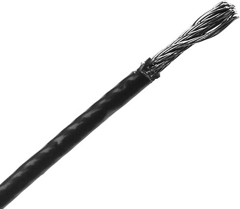 246 Ft 304 Stainless Steel Vinyl Coated Wire Rope Cable Black, 1/16 Inch Wire Rope Vinyl Coated Rope 7 x 7 Strand Core Construction in Saudi Arabia