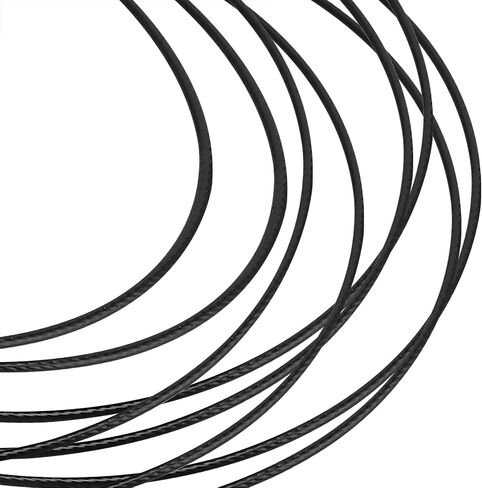 246 Ft 304 Stainless Steel Vinyl Coated Wire Rope Cable Black, 1/16 Inch Wire Rope Vinyl Coated Rope 7 x 7 Strand Core Construction in Saudi Arabia