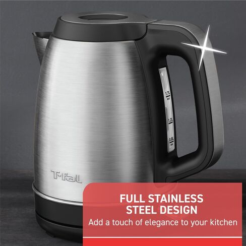 T-fal Specialty Stainless Steel Tea Kettle 3 Quart Cookware, Pots and Pans, Dishwasher Safe Silver in Saudi Arabia