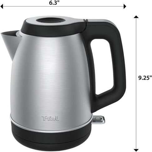 T-fal Specialty Stainless Steel Tea Kettle 3 Quart Cookware, Pots and Pans, Dishwasher Safe Silver in Saudi Arabia