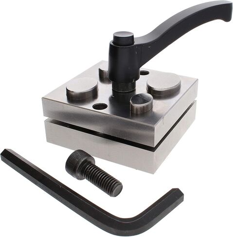 The Beadsmith Steel Circle Disc Cutter Set with 4 Punches and Die. Tool for Cutting Accurate Circles from: 1" to 2" Inches Using a Soft Metal Sheet up to 14 Gauge and Thinner in Saudi Arabia