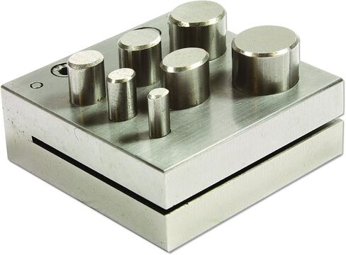 مجموعة قطع القرص الدائرية الفولاذية من بيدسميث مع 4 اللكمات والقالب. أداة لقطع الدوائر الدقيقة من: 1 بوصة إلى 2 بوصة باستخدام لوح معدني ناعم يصل إلى 14 مقياس وأرق in Kuwait