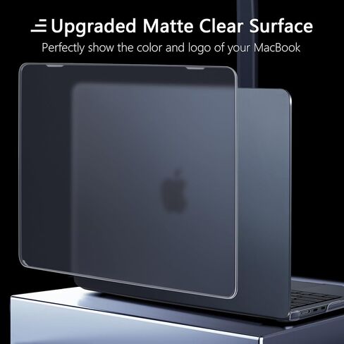 متوافق مع حافظة M3 M2 MacBook Air 13.6 بوصة 2024-2022 A3113 A2681، حافظة رفيعة للغاية ومضادة لبصمات الأصابع لجهاز MacBook Air 13.6 بوصة مع شريحة M3 M2 وشاشة Retina Touch ID، شفاف in Saudi Arabia