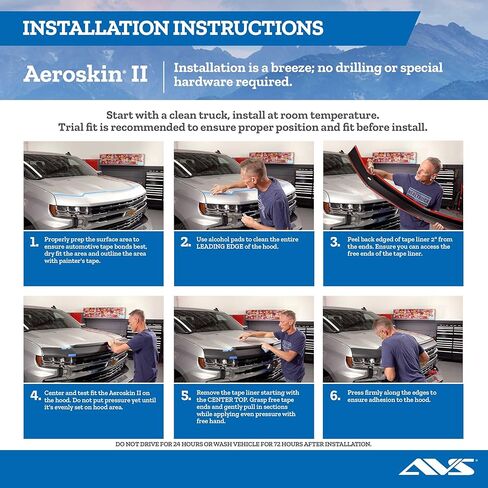 Auto Ventshade [AVS] Aeroskin II Hood Protector | 2011 - 2016 Ford F - 250, F - 350, Low Profile - Textured Black, 1 pc. | 436022 in Saudi Arabia
