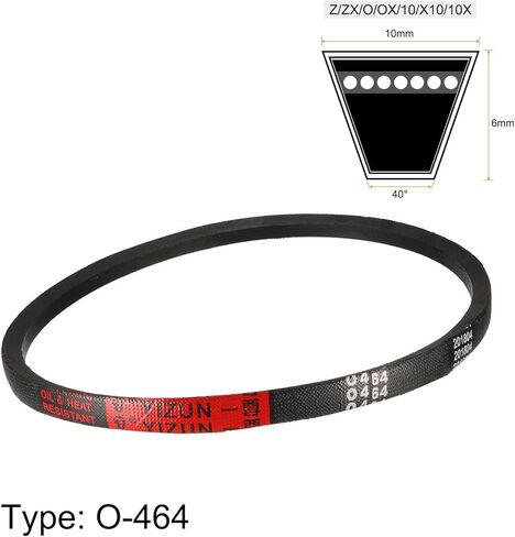 uxcell O-500 Rubber Machine Transmission Drive Belt 500mm Inner Girth 10mm Width 6mm Height in Kuwait