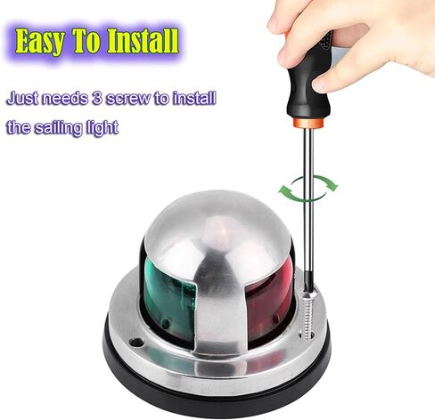 ضوء الملاحة البحرية، ضوء LED للقارب الأحمر/الأخضر، ضوء القوس الجانبي للقارب، ضوء الإبحار للميناء، الميمنة، القارب، اليخت والعائم، تيار مستمر 12 فولت in Kuwait