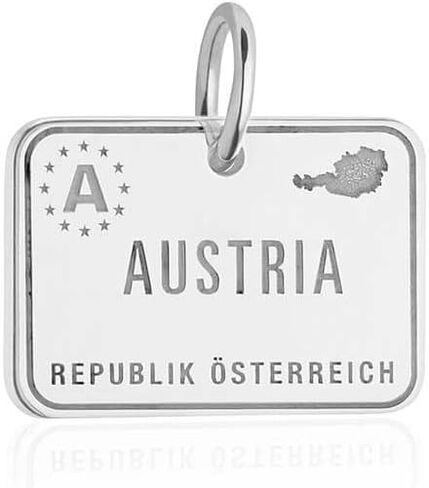 European Passport Travel Charm Sterling Silver in Saudi Arabia