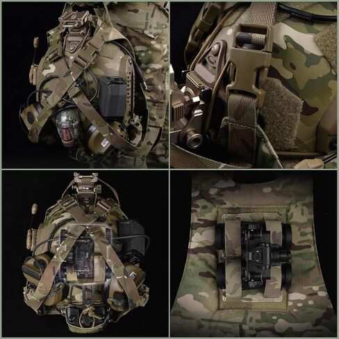 حقيبة خوذة تكتيكية من LIVANS، حقيبة تخزين NVG مبطنة وحقيبة ملحقات خوذة تكتيكية مع لوحة خطافية للرؤية الليلية وحقيبة تخزين حماية in Kuwait