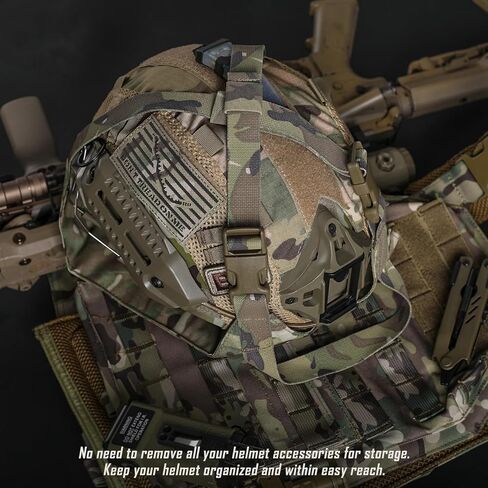 حقيبة خوذة تكتيكية من LIVANS، حقيبة تخزين NVG مبطنة وحقيبة ملحقات خوذة تكتيكية مع لوحة خطافية للرؤية الليلية وحقيبة تخزين حماية in Kuwait