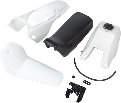 PW80 Plastic Kit, Tank Seat Gas Cap Petcock for yamaha PW80 PY80 PEEWEE Y-Zinger 80 Kid Bikes (White) in Saudi Arabia