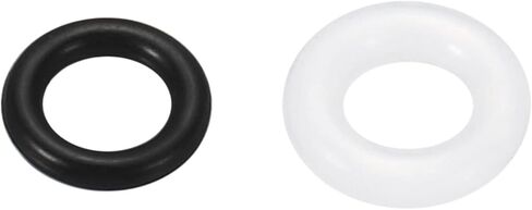 MECCANIXITY 5mmx3mmx1mm Nitrile Rubber O-Rings Black 180pcs, 6mmx3mmx1.5mm Silicone Rubber Seal Gaskets White 50pcs in Saudi Arabia
