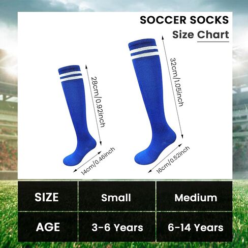 برومان 2 أزواج أطفال جوارب لكرة القدم بنين بنات بسط الركبة عالية جوارب أنبوبية تنفس الرياضة التدريب كرة القدم جوارب رياضية in Kuwait