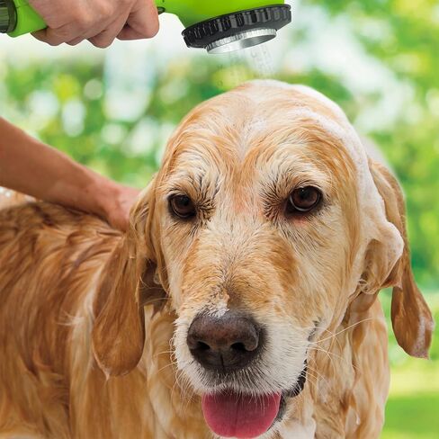 CONAIRPROPET Deluxe Indoor/Outdoor Pet Washer, Dog Shower Attachment with Dual Connectors to Easily Attach, Soft Rubber Massage Fingers, Dual Spray Modes in Saudi Arabia