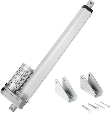 المحرك الخطي 12 فولت تيار مستمر، المحرك الكهربائي الثقيل مع أقواس التثبيت، مشغلات الحركة الخطية لأتمتة المنزل، الهواء الطلق، المعدات الزراعية والصناعية (10 بوصة، 900 نيوتن) in Kuwait