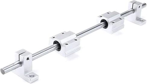 12 PCS Linear Motion Rods 10mm x 400mm Case Hardened Chrome Plated Linear Motion Rods Shaft Guide Linear Rail Guide Shaft for 3D Printer DIY CNC in Saudi Arabia